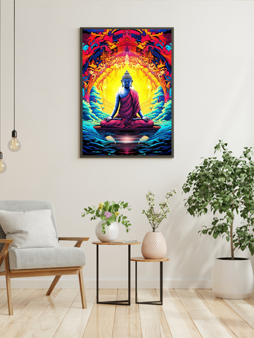 🌈 Broderie Diamant Bouddha Éveil Spirituel