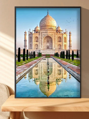 🏰 Broderie Diamant - Taj Mahal Reflet Majestueux