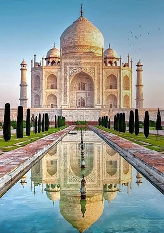 🏰 Broderie Diamant - Taj Mahal Reflet Majestueux