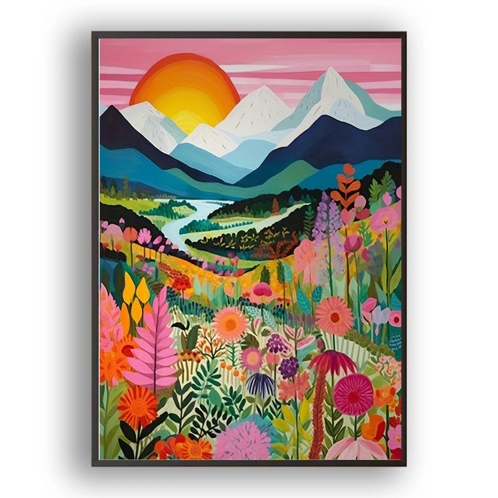 1 piece Fuji Mountain view DIY diamond painting, DIY diamond painting set accessories, suitable for home living